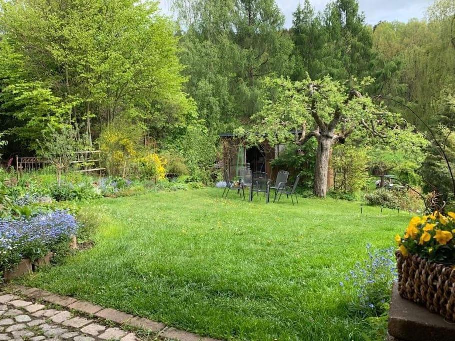 Gartentraum, Feuergrill, Kids-Spielwelt, 4Raeume Hartenstein  ภายนอก รูปภาพ
